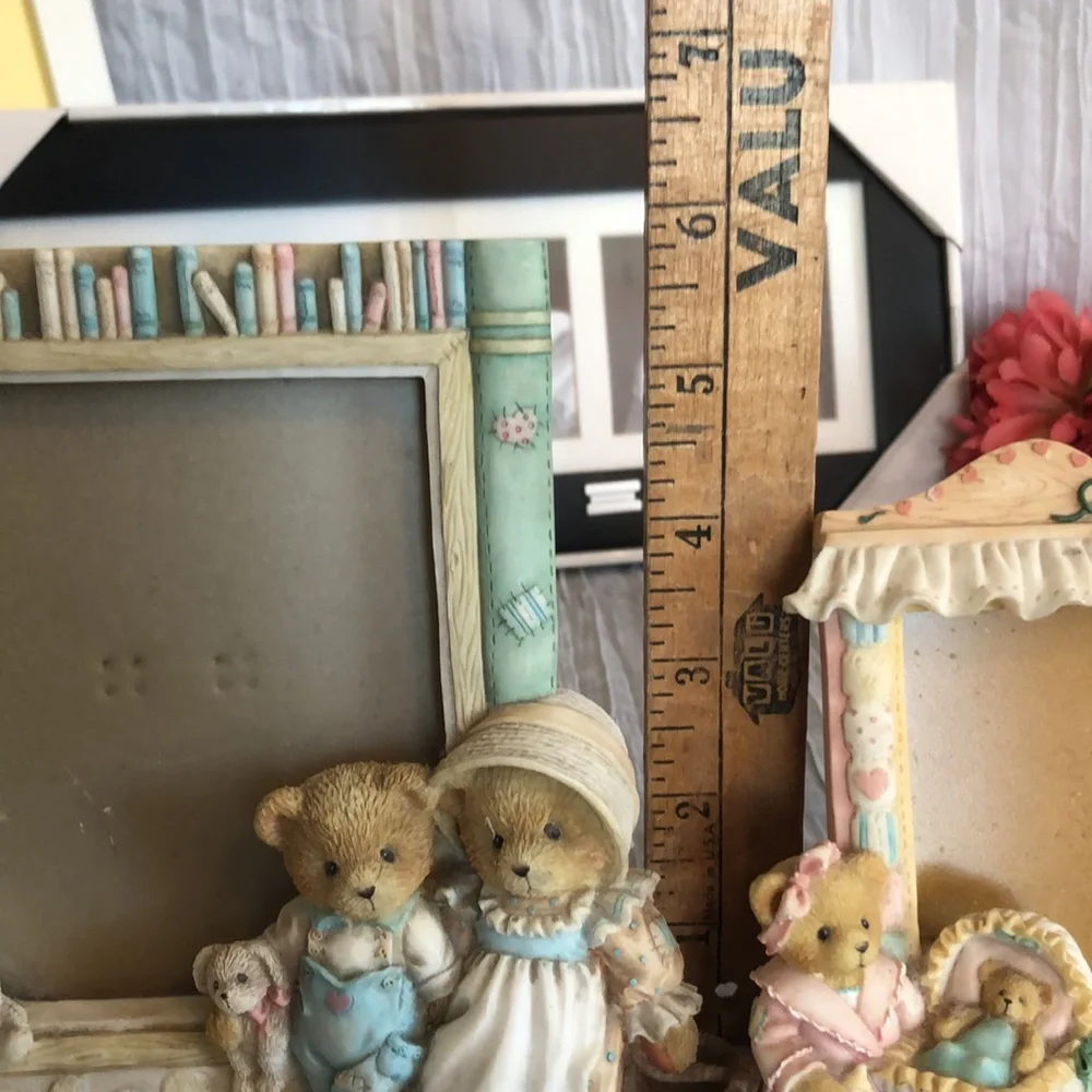 Lot of 5 BABY & FAMILY themed picture photo frames collages